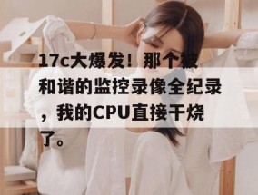 17c大爆发！那个被和谐的监控录像全纪录，我的CPU直接干烧了。