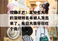 惊掉下巴！某知名大导的潜规则名单被人发出来了，每日大赛带你吃个爽！
